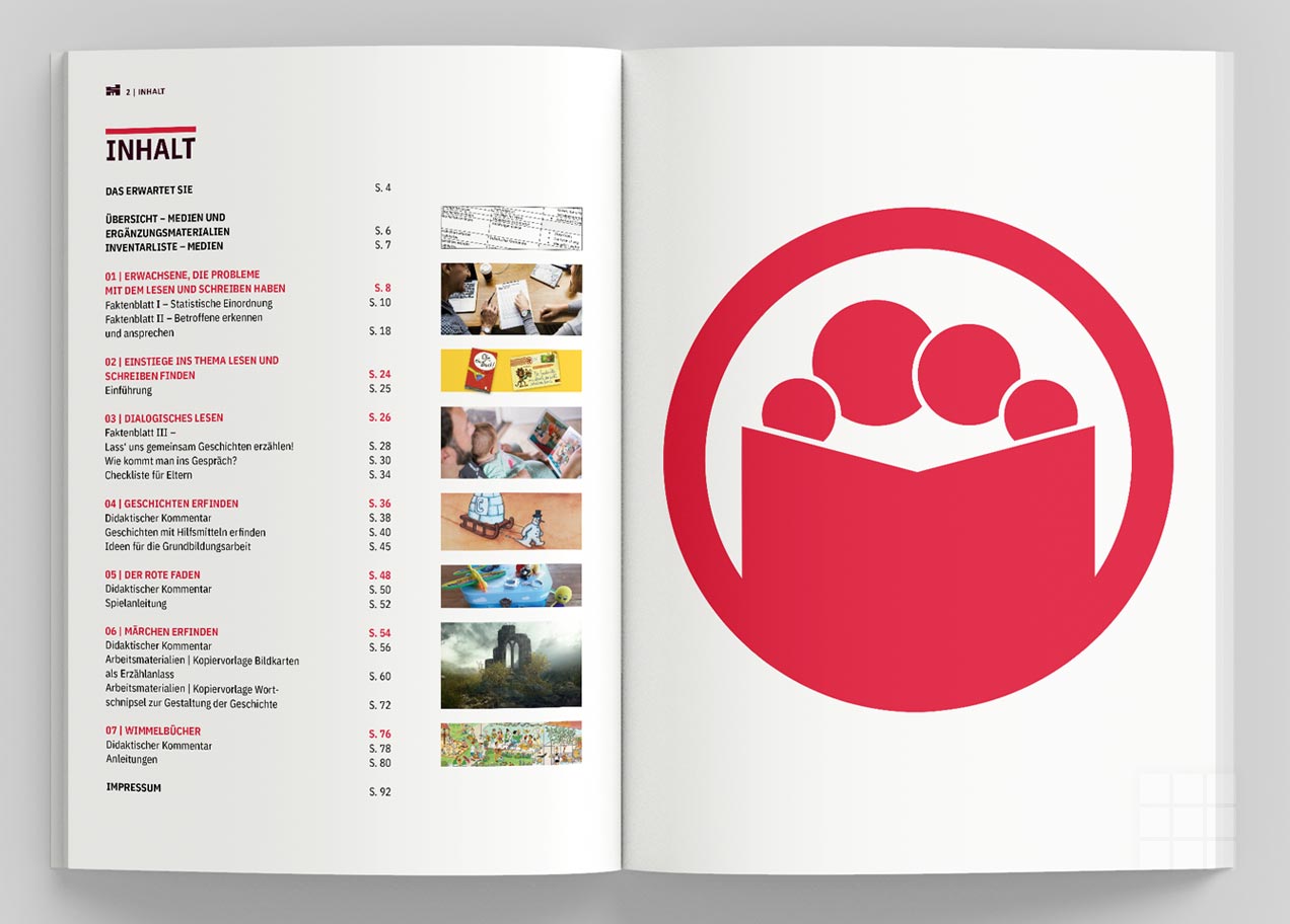NEUMANN-DESIGN-Broschuere-Materialkiste-Inhaltsverzeichnis-Stadt-Trier-neues-Corporate-Design